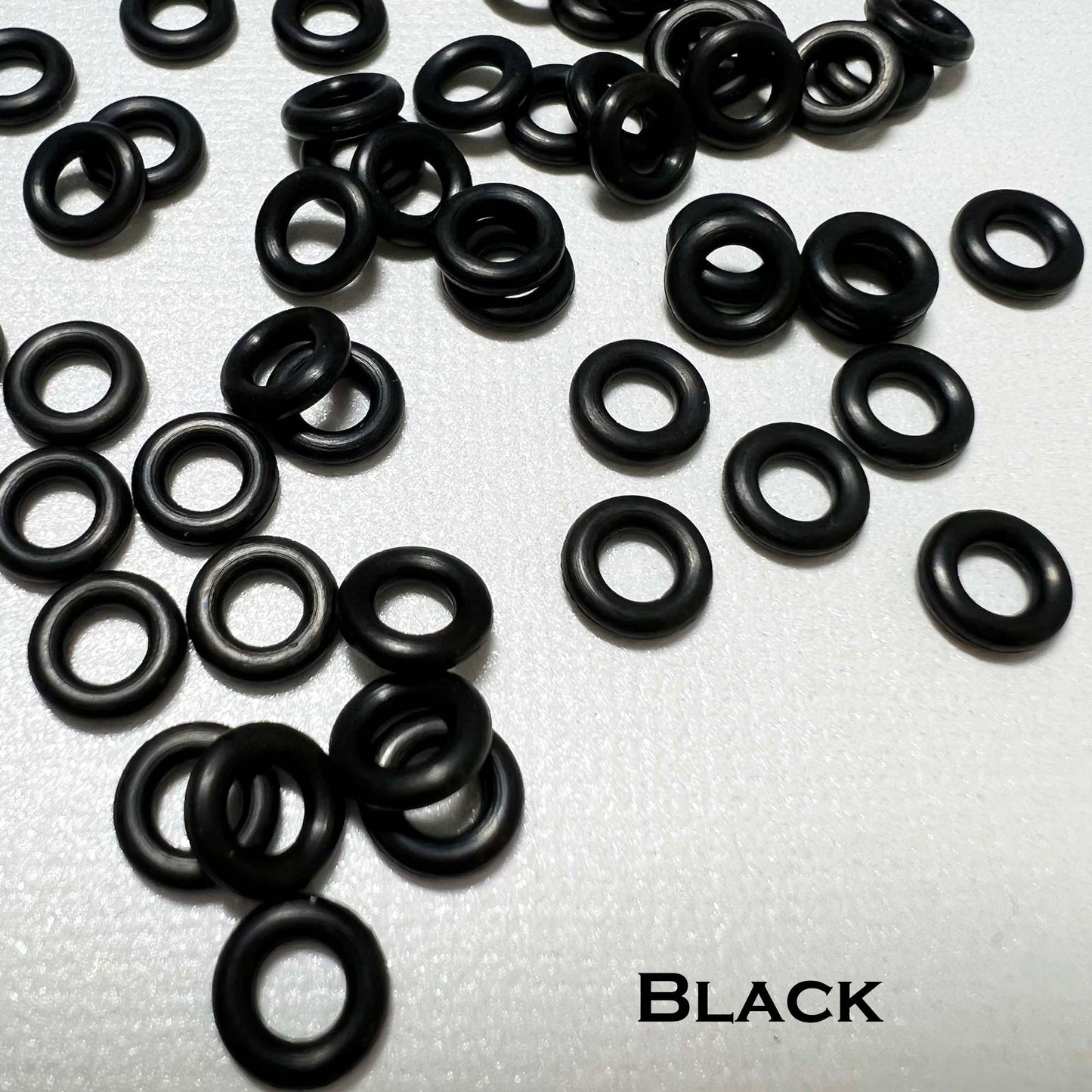 7.25mm Rubber O-Rings (ID: 3.7) - choose color & quantity