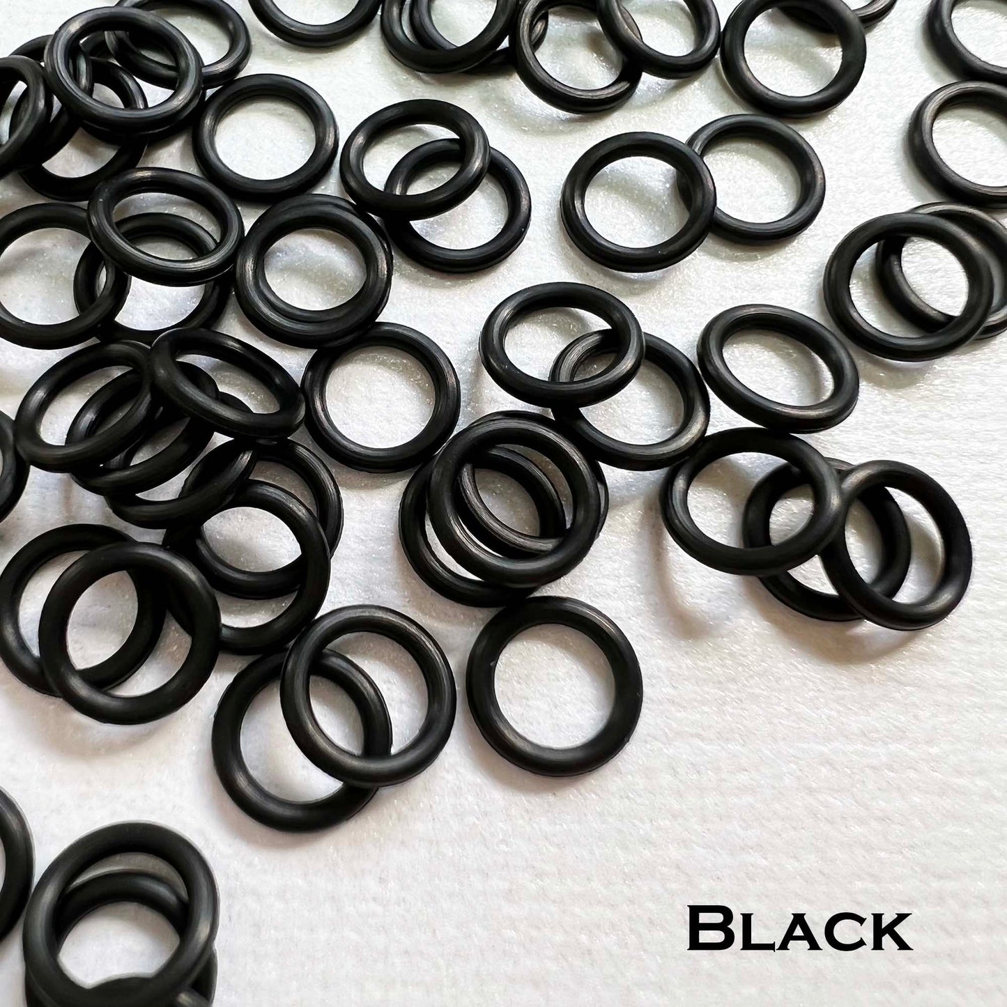 7.4mm Rubber O-Rings (ID: 5mm) - choose color & quantity