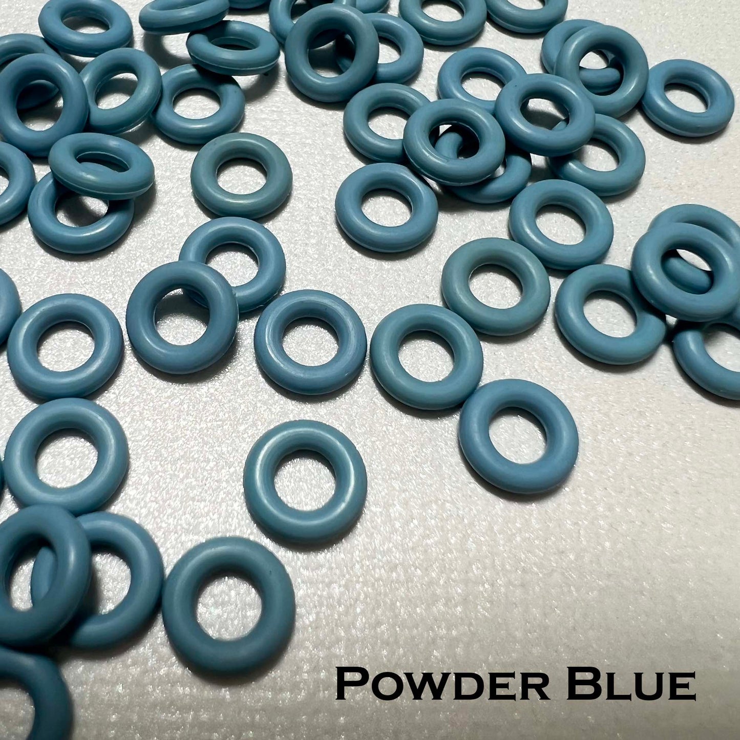 7.25mm Rubber O-Rings (ID: 3.7) - choose color & quantity