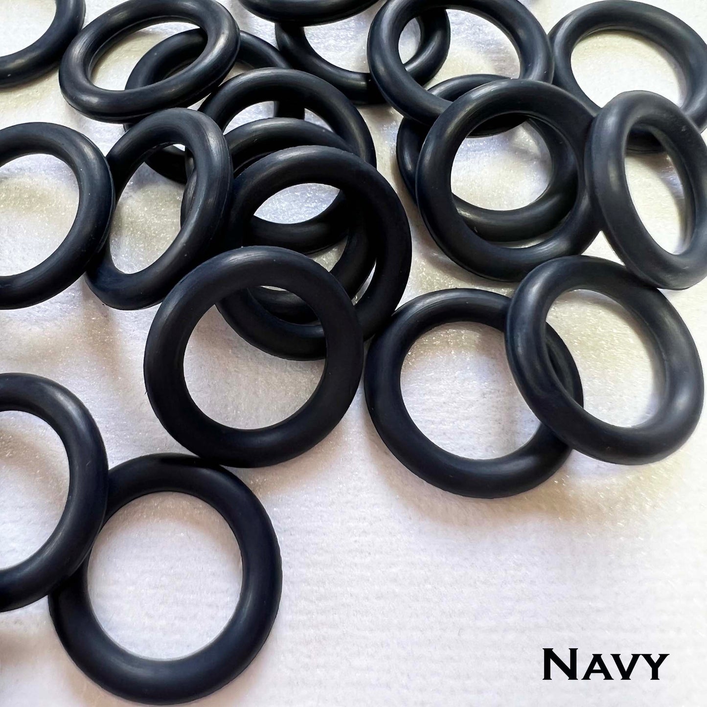 15mm Rubber O-Rings (ID: 10mm) - choose color & quantity