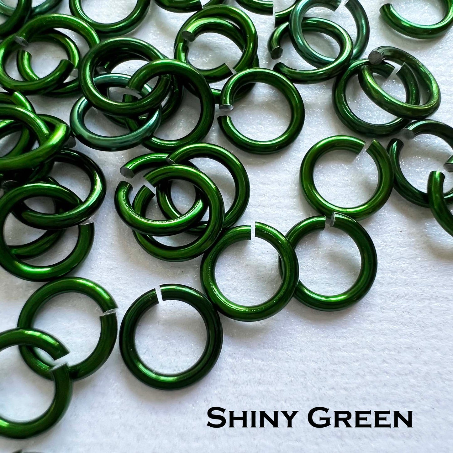 18g 5/32" Jump Rings Shiny (SWG) ID: 4.1mm - Choose color & quantity