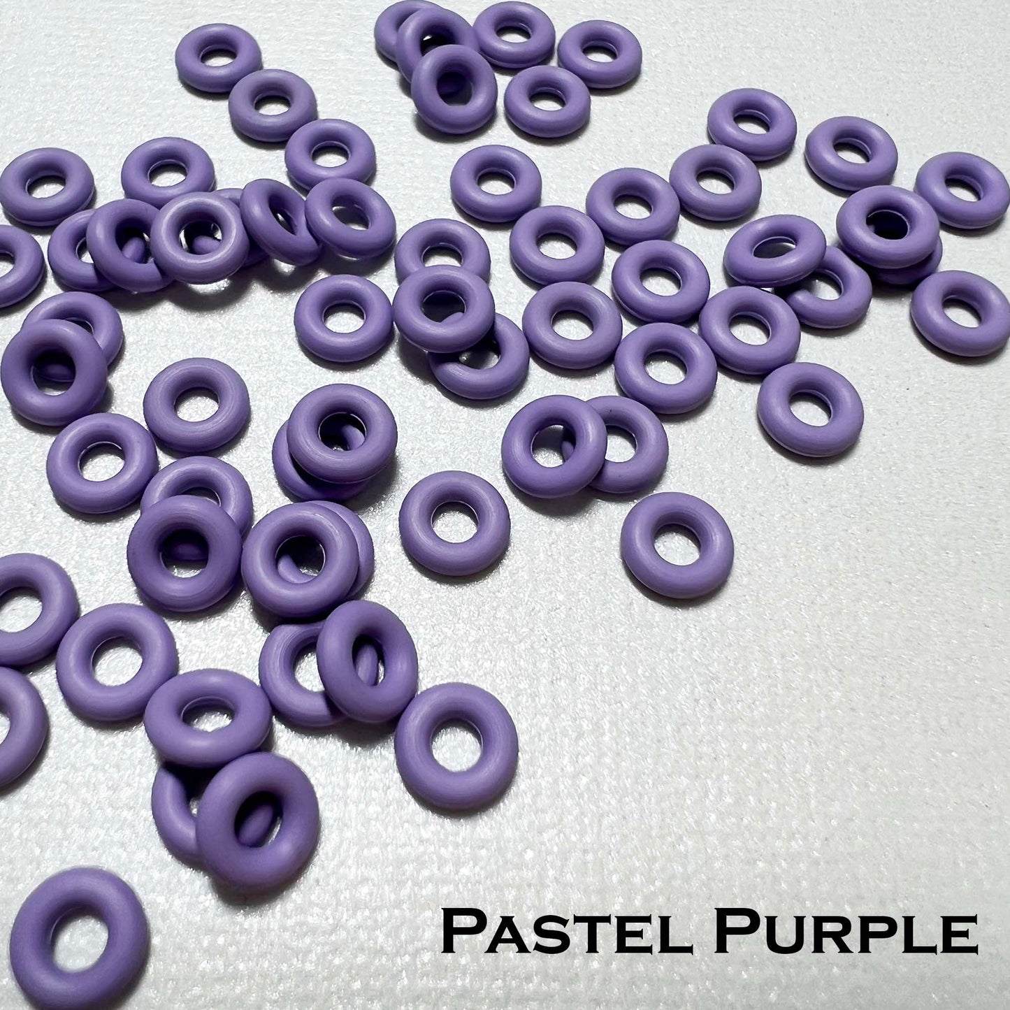 6mm Rubber O-Rings (ID: 2.6mm)  - choose color & quantity