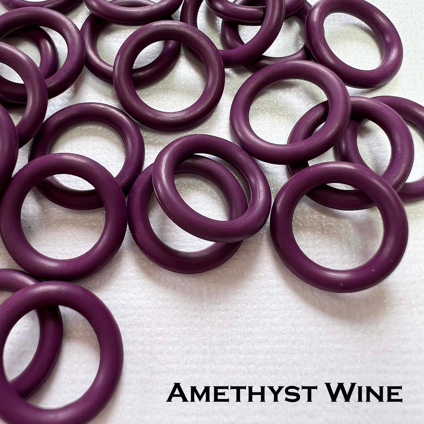 15mm Rubber O-Rings (ID: 10mm) - choose color & quantity