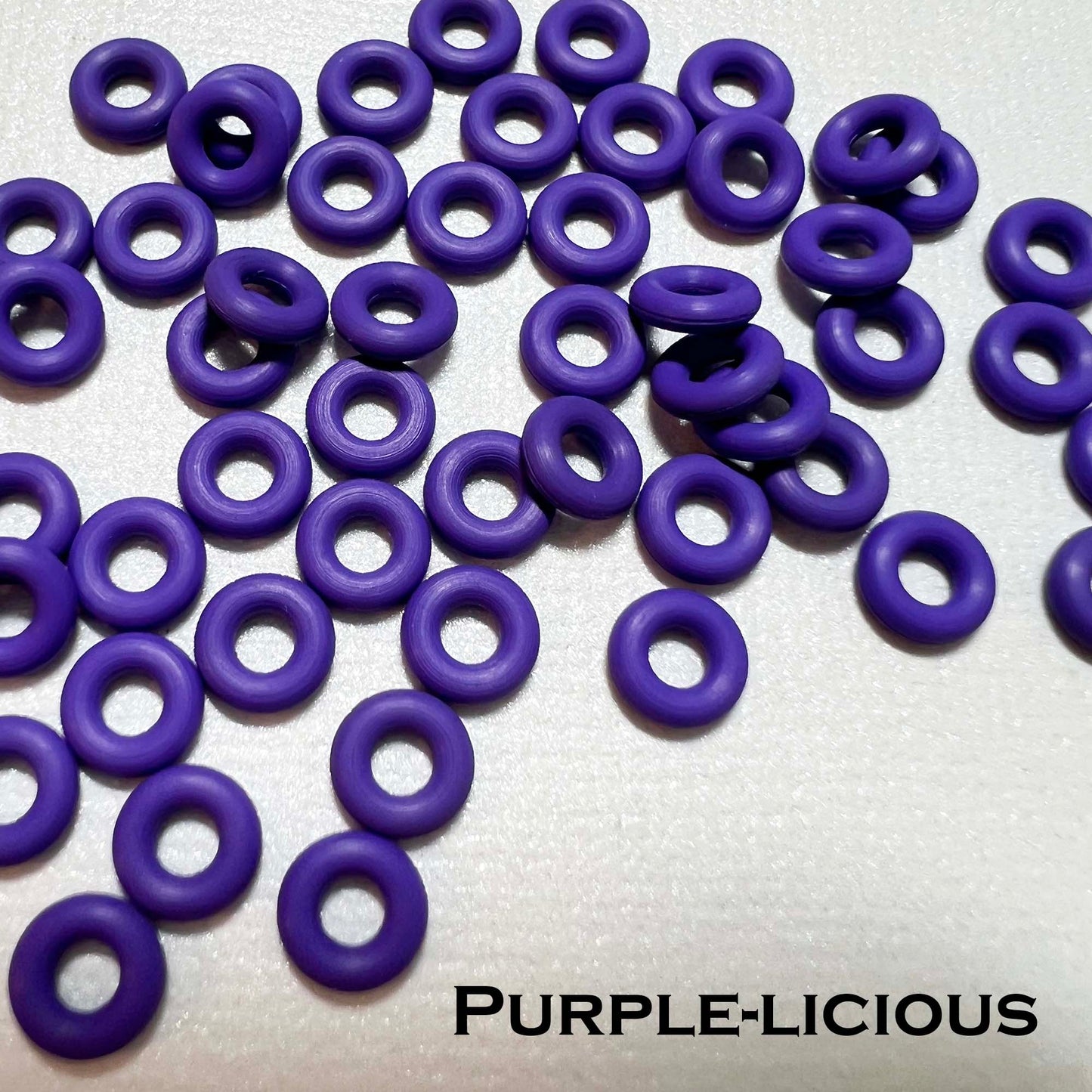 6mm Rubber O-Rings (ID: 2.6mm) - choose color & quantity
