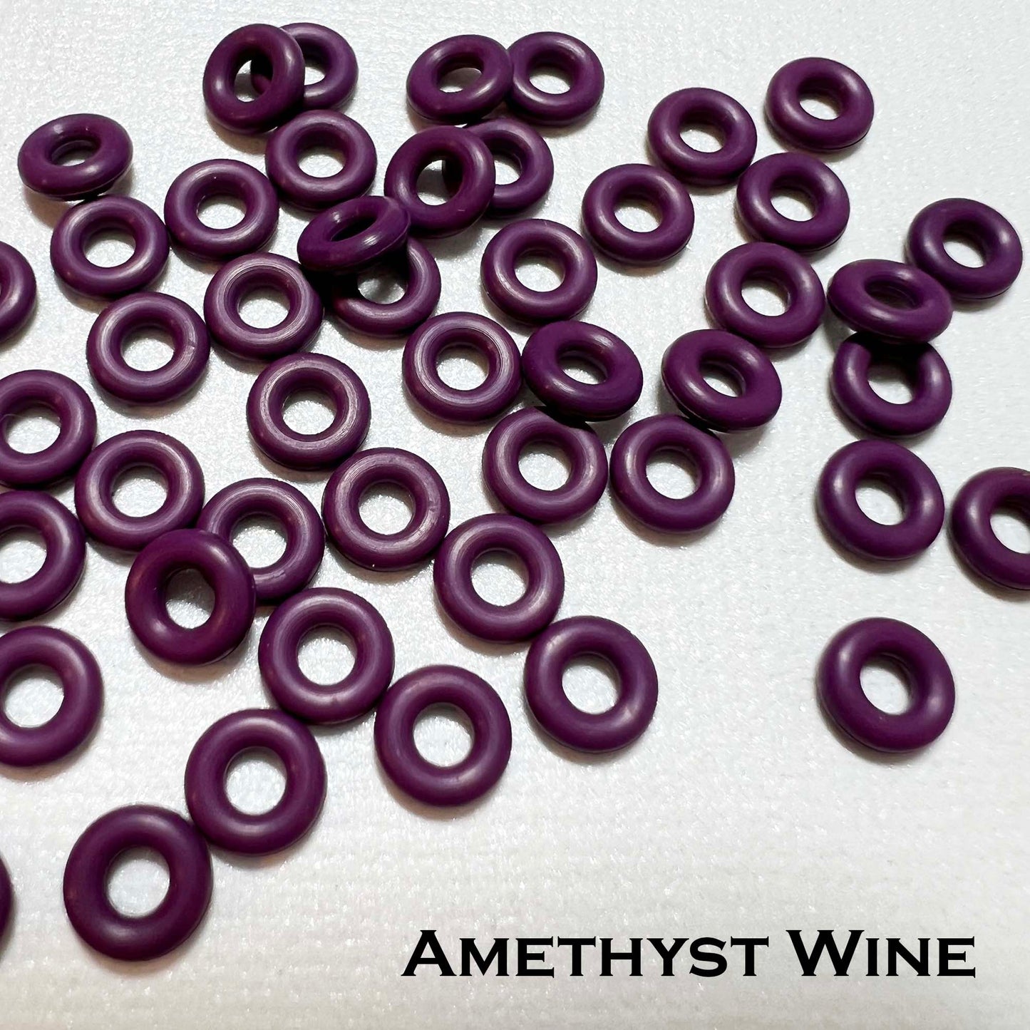 6mm Rubber O-Rings (ID: 2.6mm)  - choose color & quantity