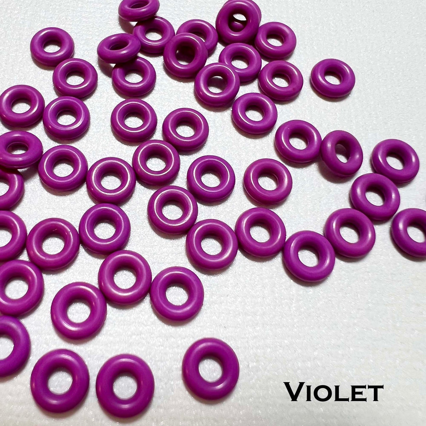 6mm Rubber O-Rings (ID: 2.6mm)  - choose color & quantity