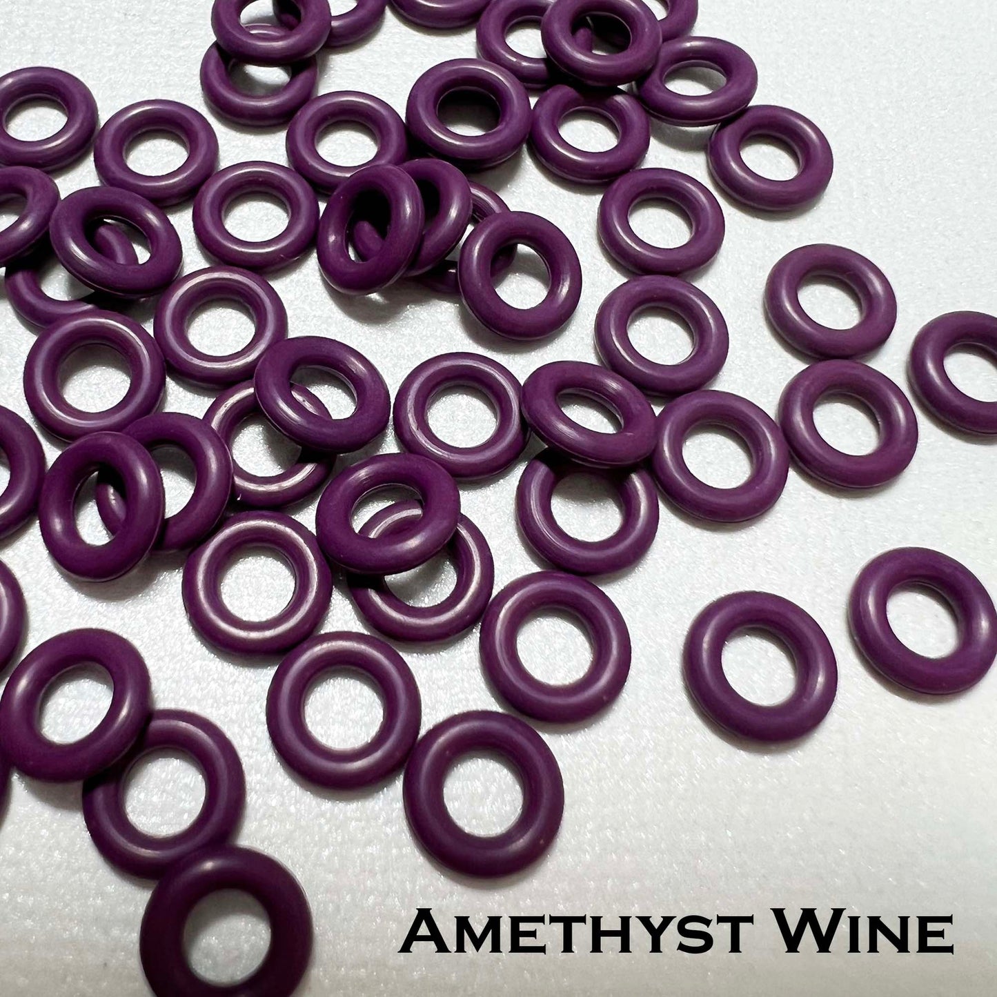 7.25mm Rubber O-Rings (ID: 3.7) - choose color & quantity