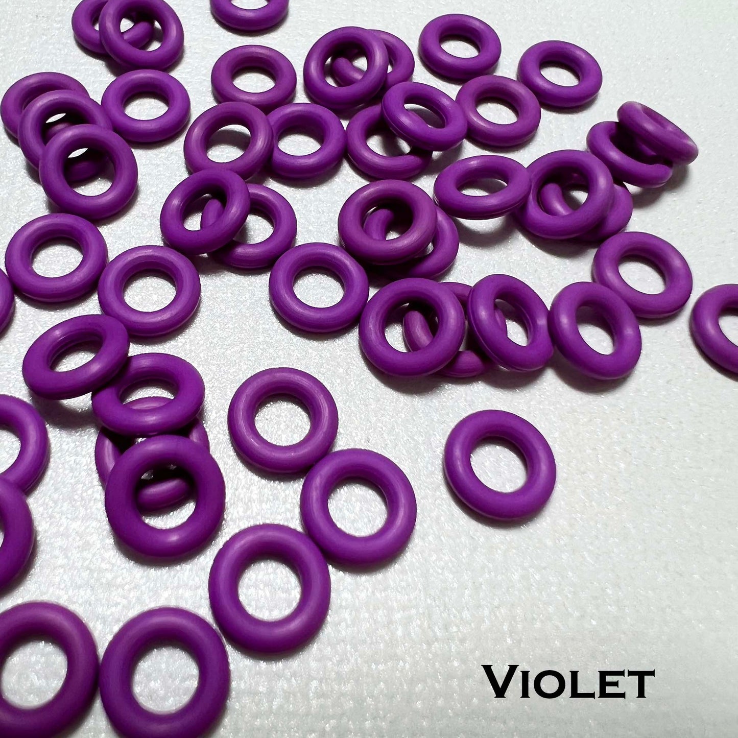 7.25mm Rubber O-Rings (ID: 3.7) - choose color & quantity