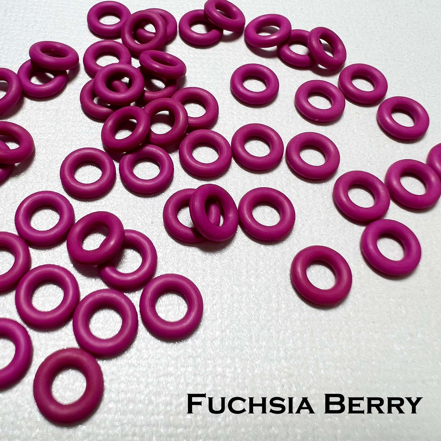 7.25mm Rubber O-Rings (ID: 3.7) - choose color & quantity