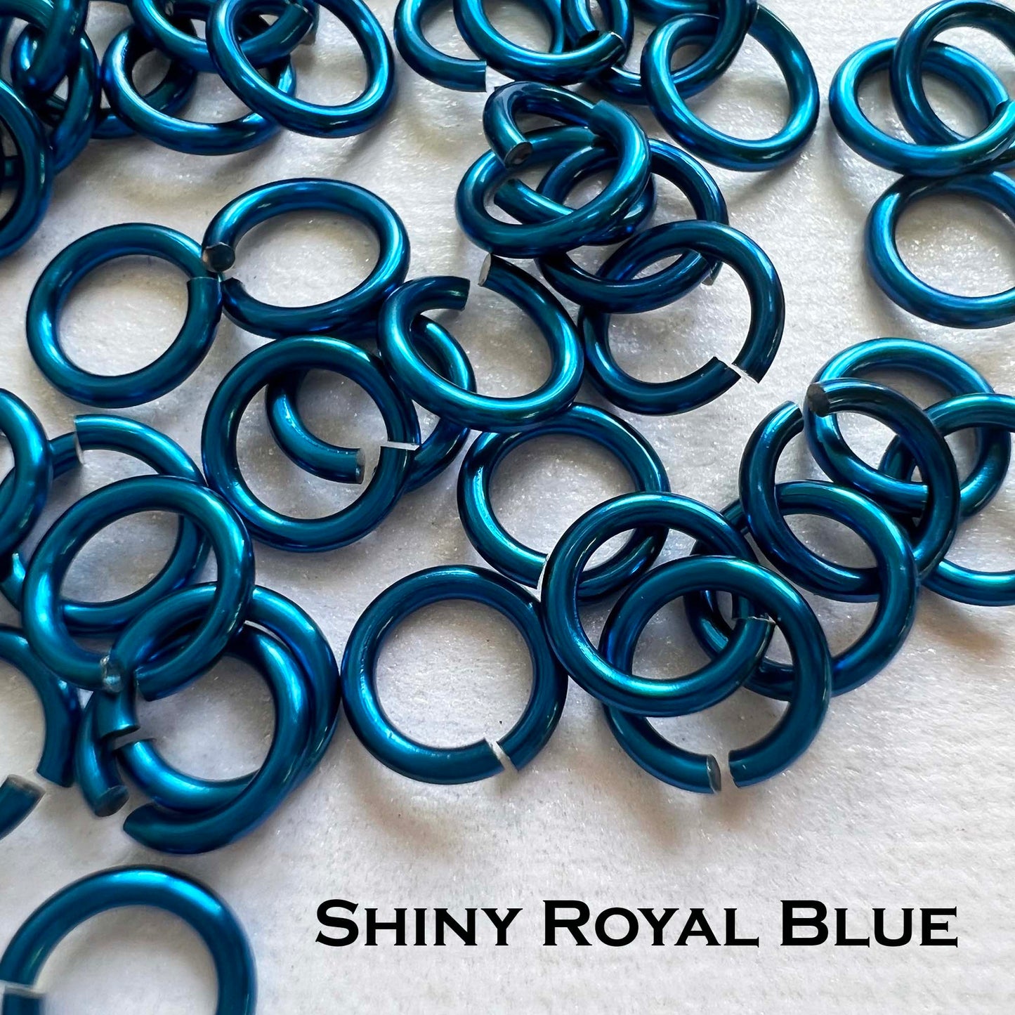 18g 5/32" Jump Rings Shiny (SWG) ID: 4.1mm - Choose color & quantity
