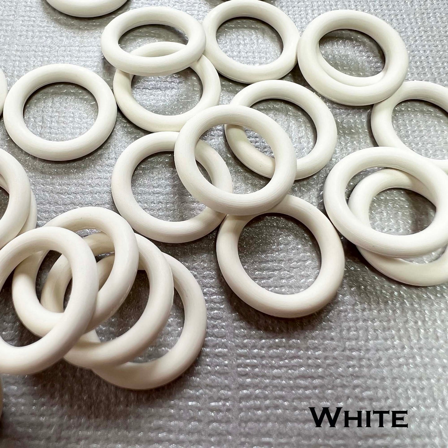 15mm Rubber O-Rings (ID: 10mm) - choose color & quantity