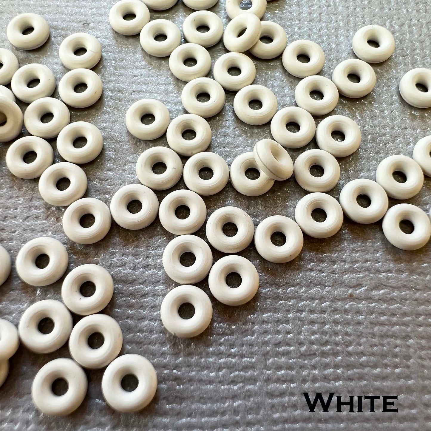 4.5mm Rubber O-Rings (ID: 1.5mm) - choose color/quantity