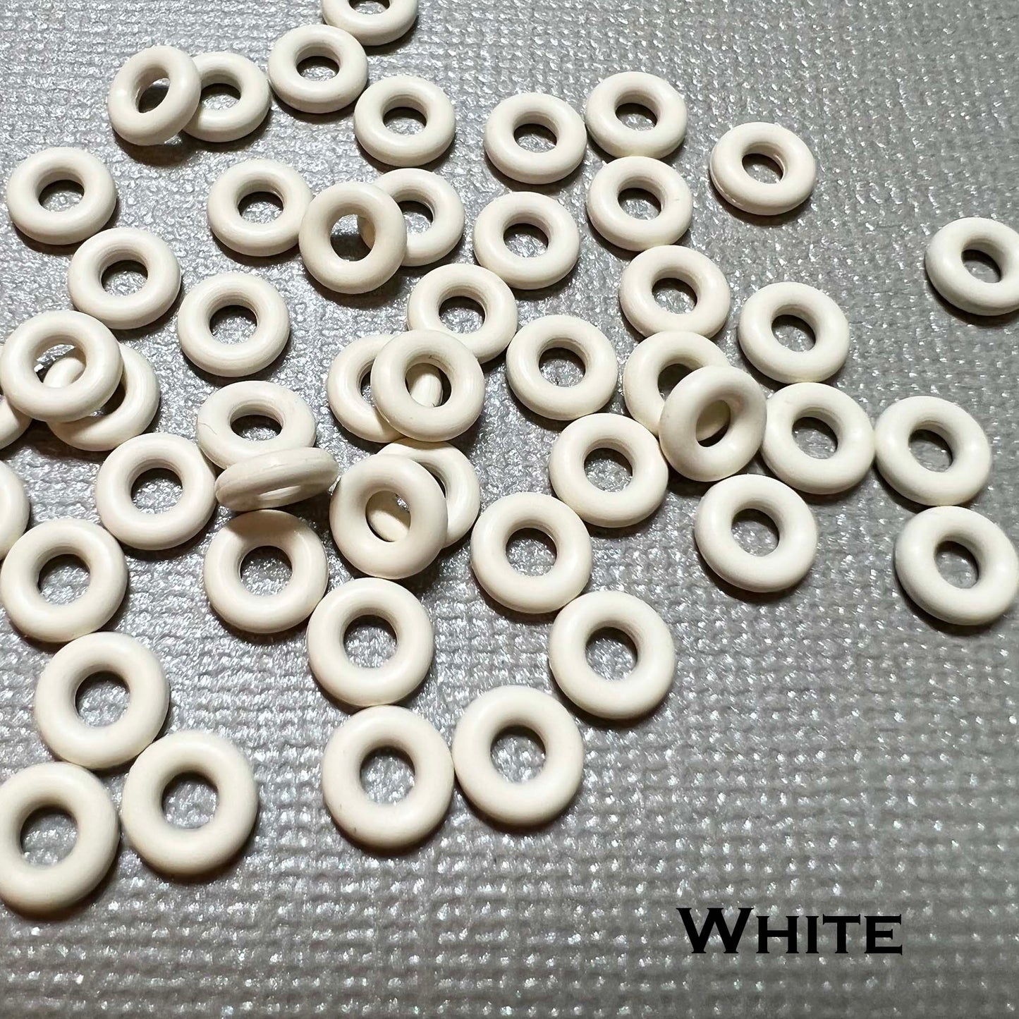 6mm Rubber O-Rings (ID: 2.6mm) - choose color & quantity