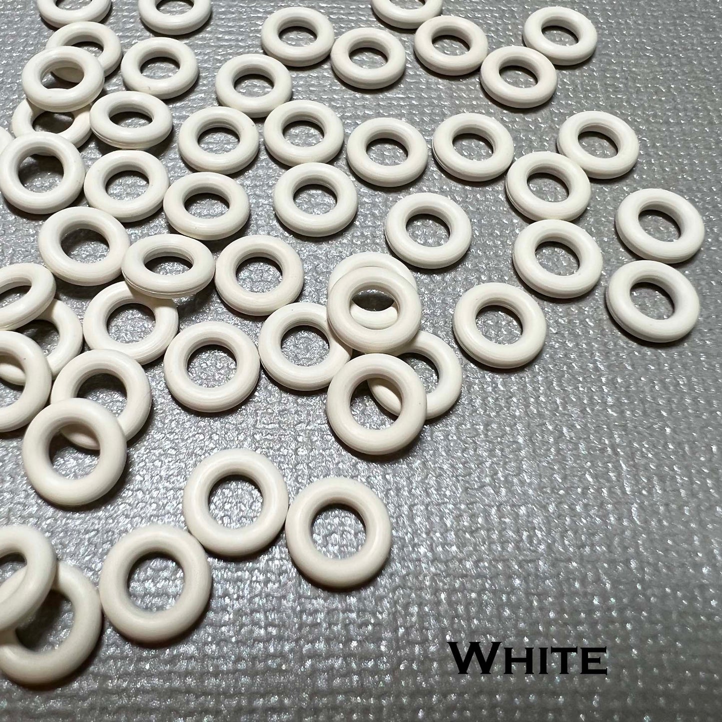 7.25mm Rubber O-Rings (ID: 3.7) - choose color & quantity