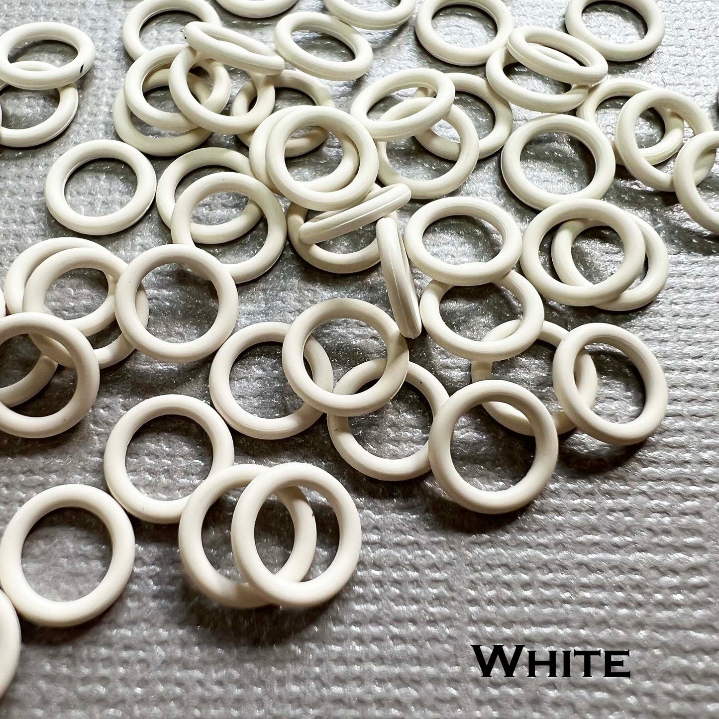 7.4mm Rubber O-Rings (ID: 5mm) - choose color & quantity