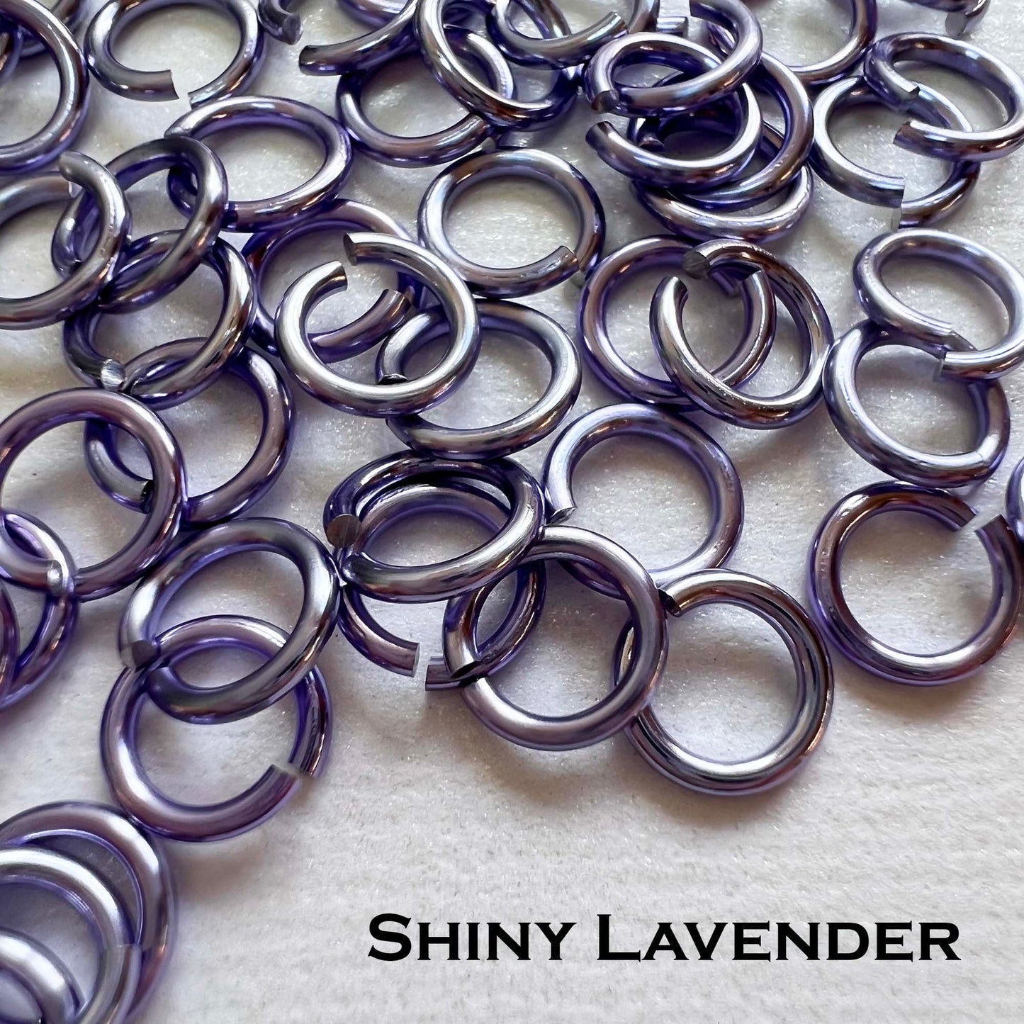 18g 5/32" Jump Rings Shiny (SWG) ID: 4.1mm - Choose color & quantity