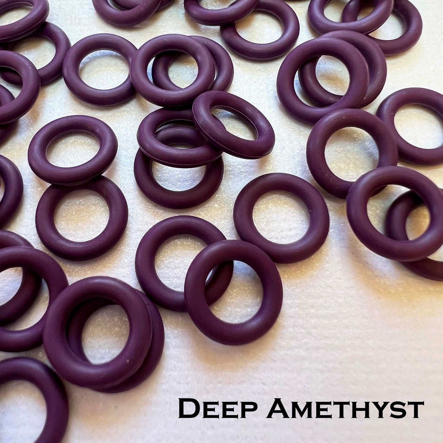 10mm Rubber O-Rings (ID: 6mm) - choose color & quantity