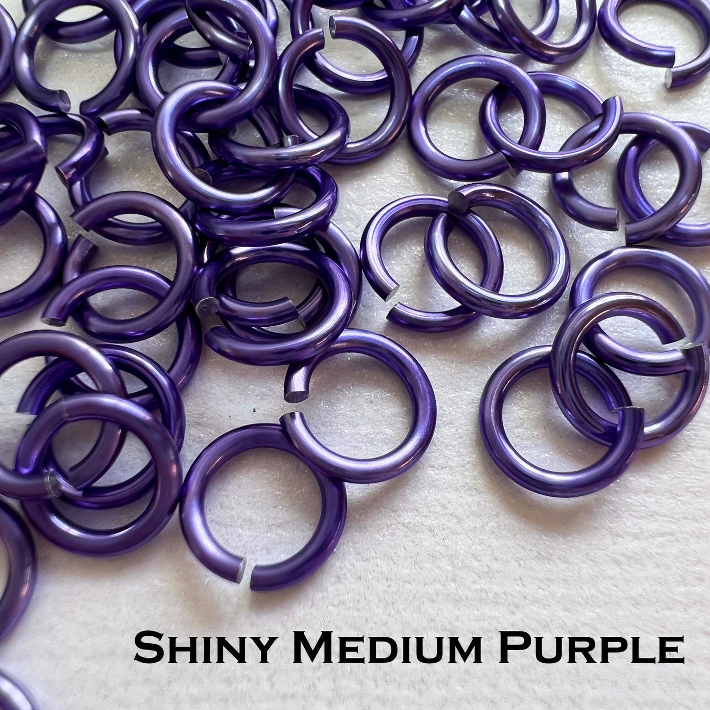18g 5/32" Jump Rings Shiny (SWG) ID: 4.1mm - Choose color & quantity