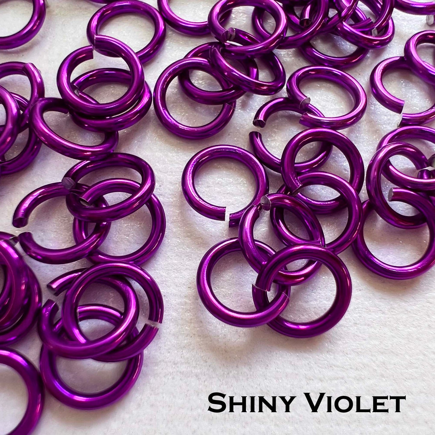 18g 5/32" Jump Rings Shiny (SWG) ID: 4.1mm - Choose color & quantity