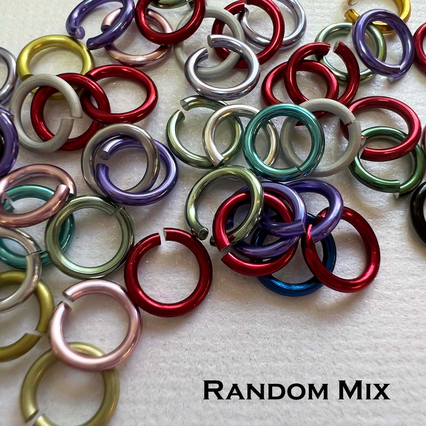 18g 5/32" Jump Rings Shiny (SWG) ID: 4.1mm - Choose color & quantity