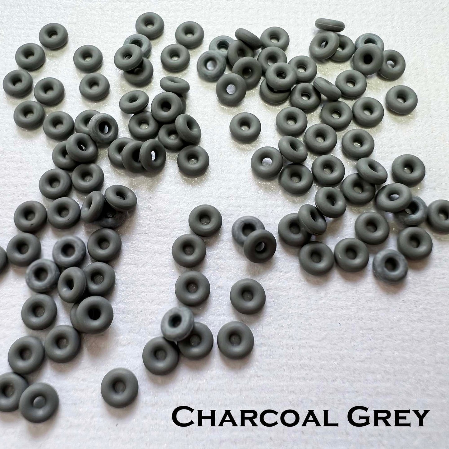 3mm Rubber O-Rings (ID: 1.1mm) - choose color