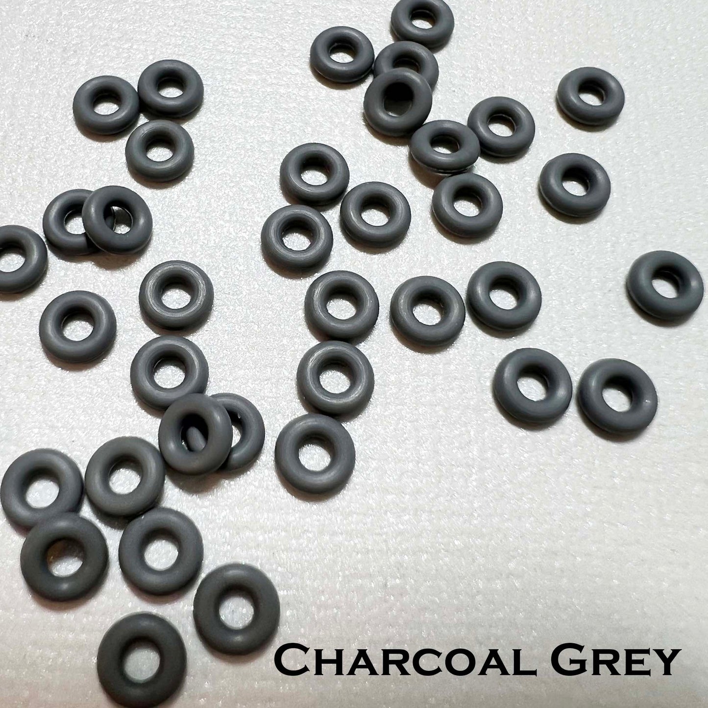 5mm Rubber O-Rings (ID: 2mm)  - choose color & quantity
