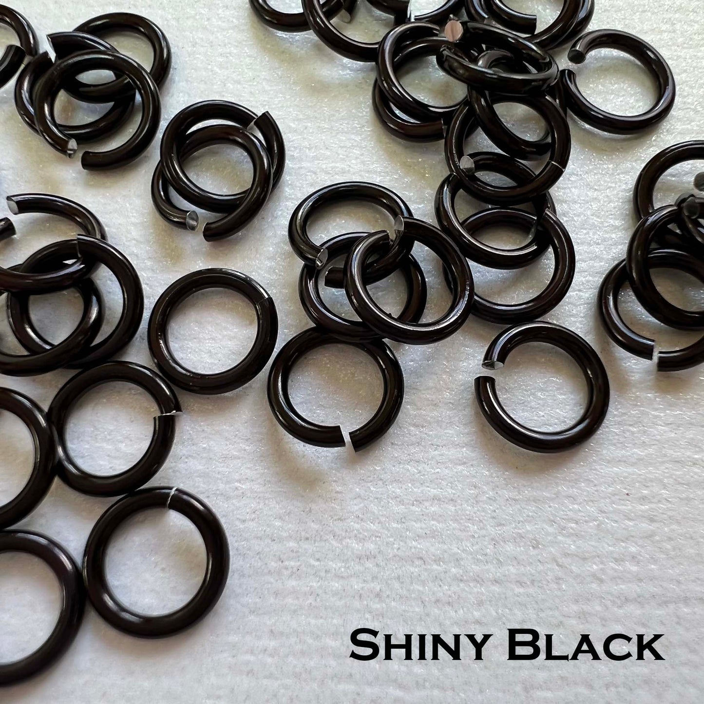 18g 5/32" Jump Rings Shiny (SWG) ID: 4.1mm - Choose color & quantity