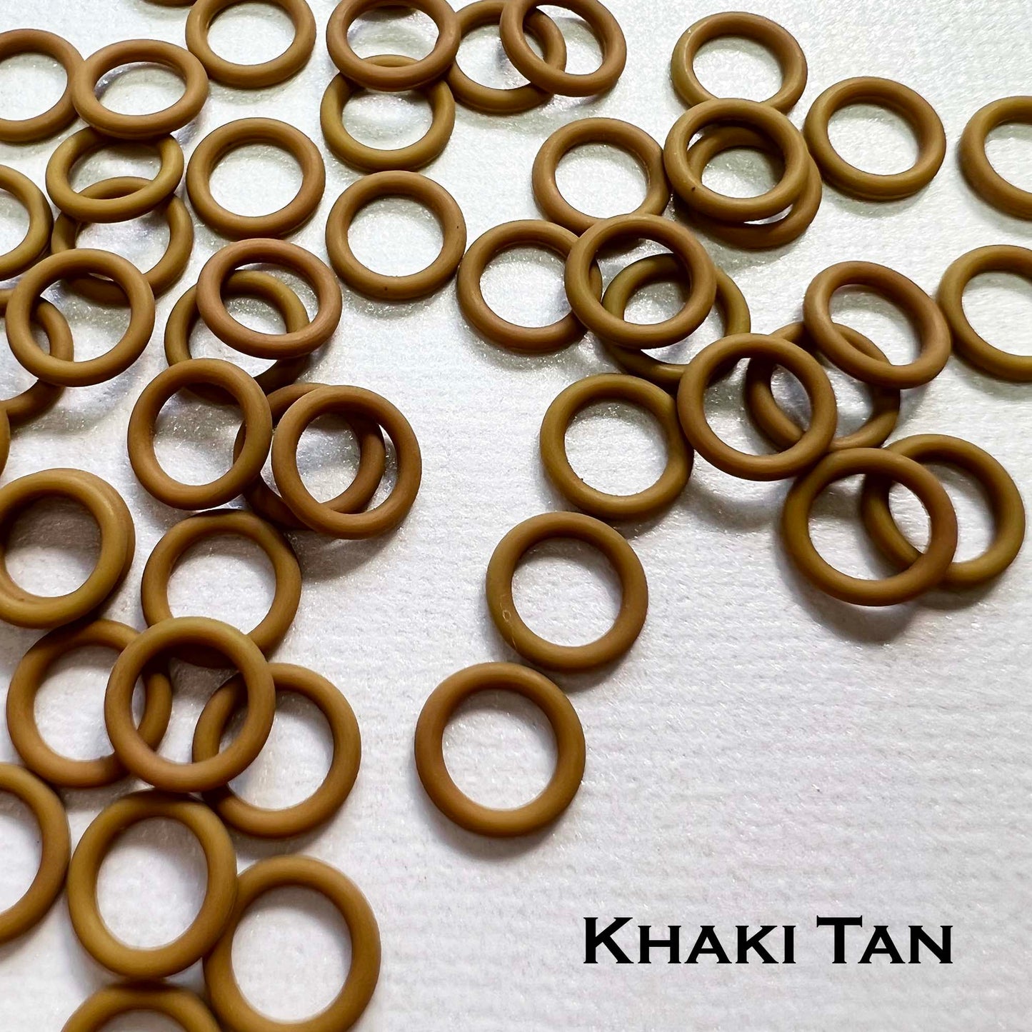 7.4mm Rubber O-Rings (ID: 5mm) - choose color & quantity