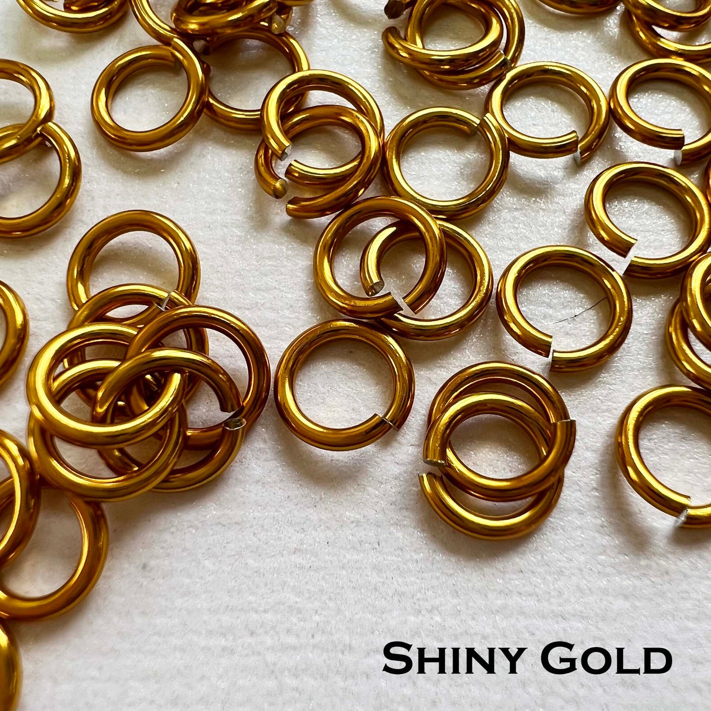 18g 5/32" Jump Rings Shiny (SWG) ID: 4.1mm - Choose color & quantity