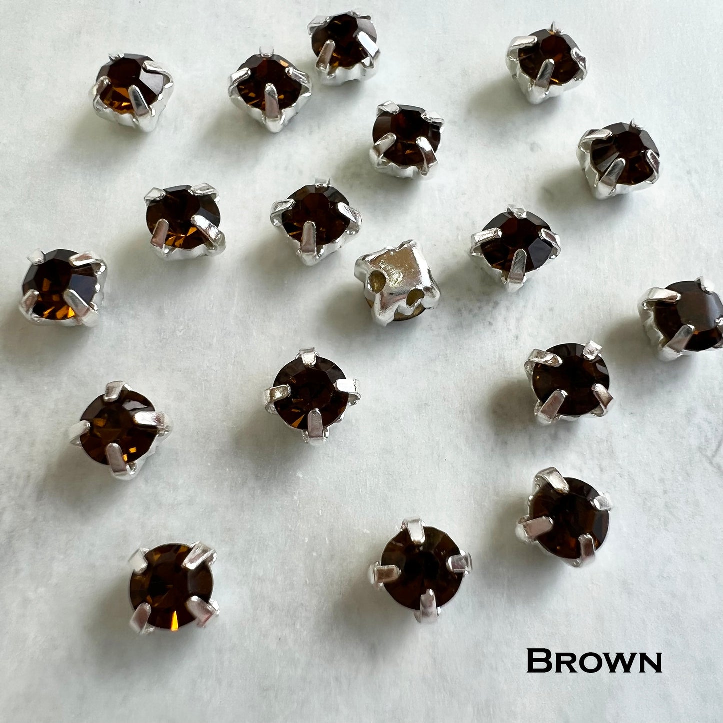 Glass Chaton Montee 16ss (3.8-4mm) - choose color & quantity