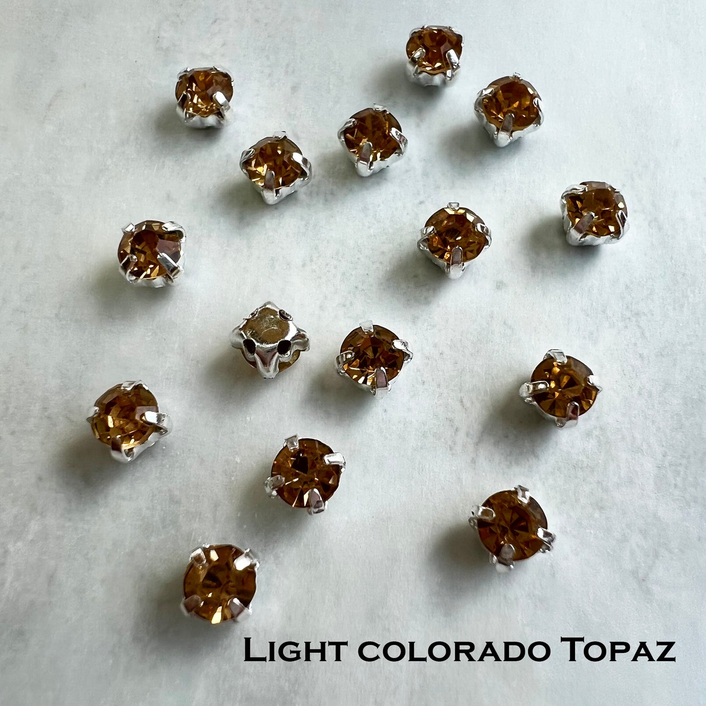 Glass Chaton Montee 16ss (3.8-4mm) - choose color & quantity