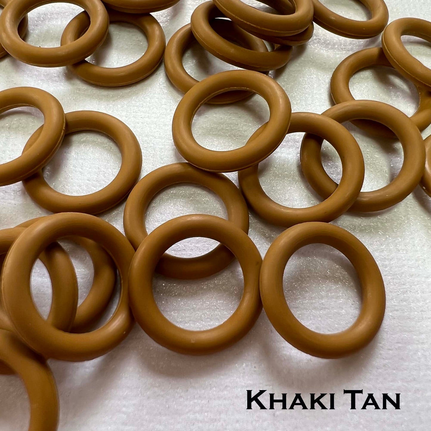 15mm Rubber O-Rings (ID: 10mm) - choose color & quantity