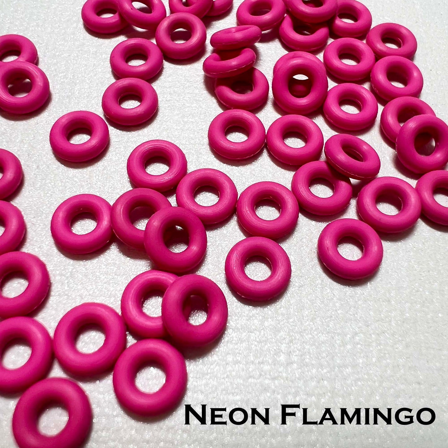 6mm Rubber O-Rings (ID: 2.6mm)  - choose color & quantity