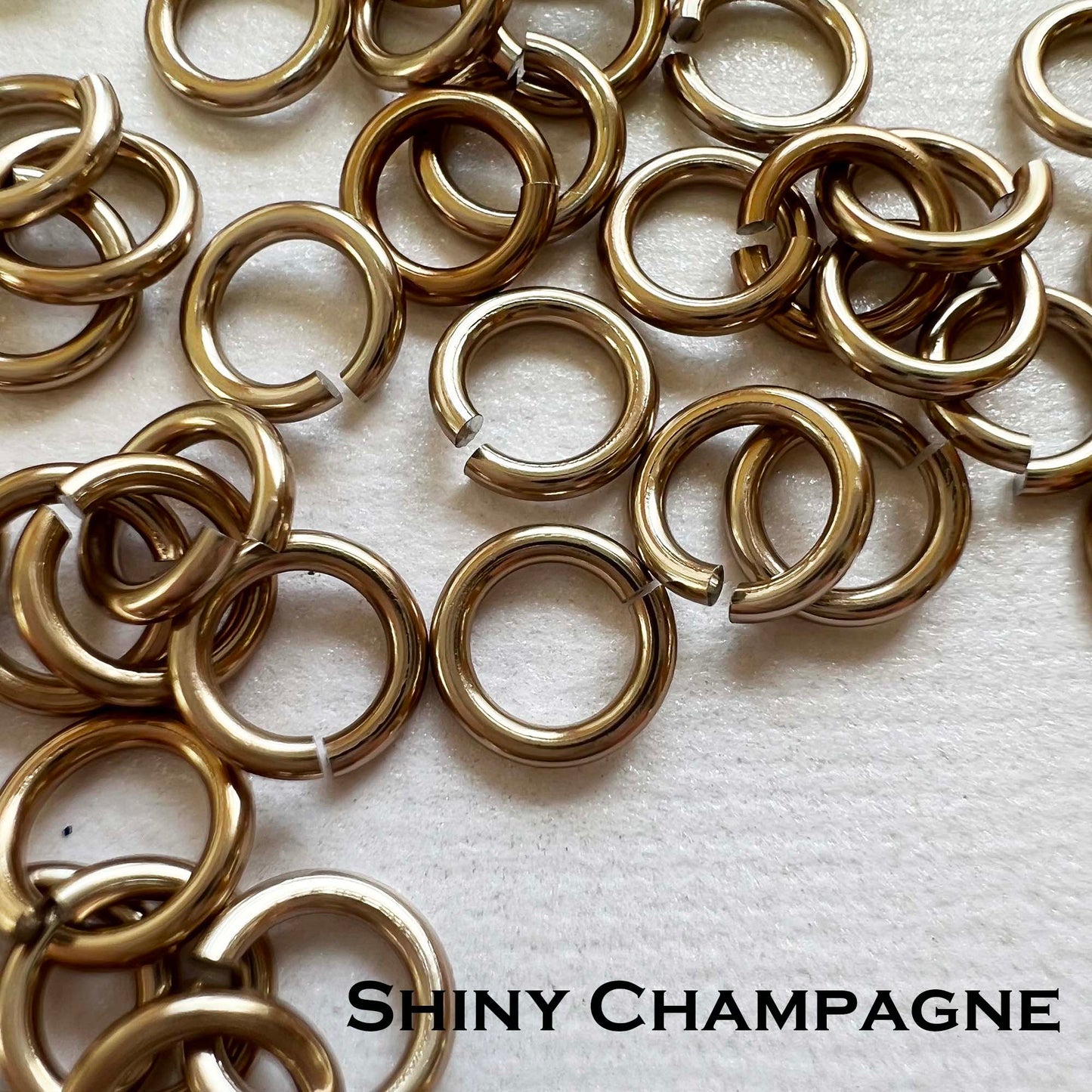 18g 5/32" Jump Rings Shiny (SWG) ID: 4.1mm - Choose color & quantity
