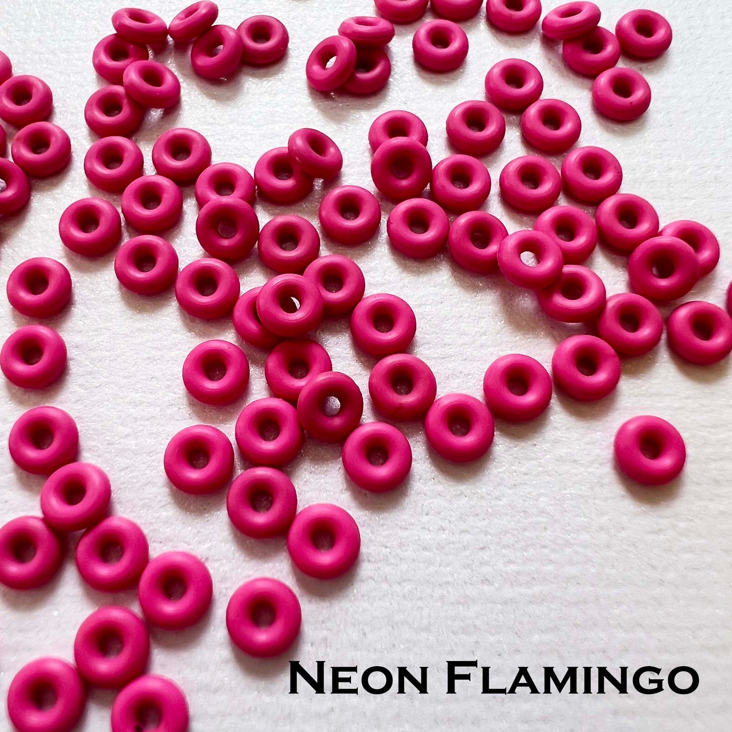 3mm Rubber O-Rings (ID: 1.1mm) - choose color