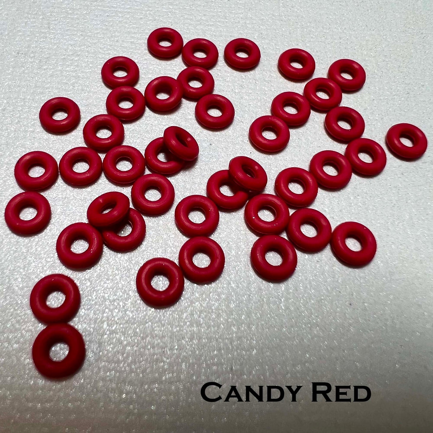 5mm Rubber O-Rings (ID: 2mm)  - choose color & quantity