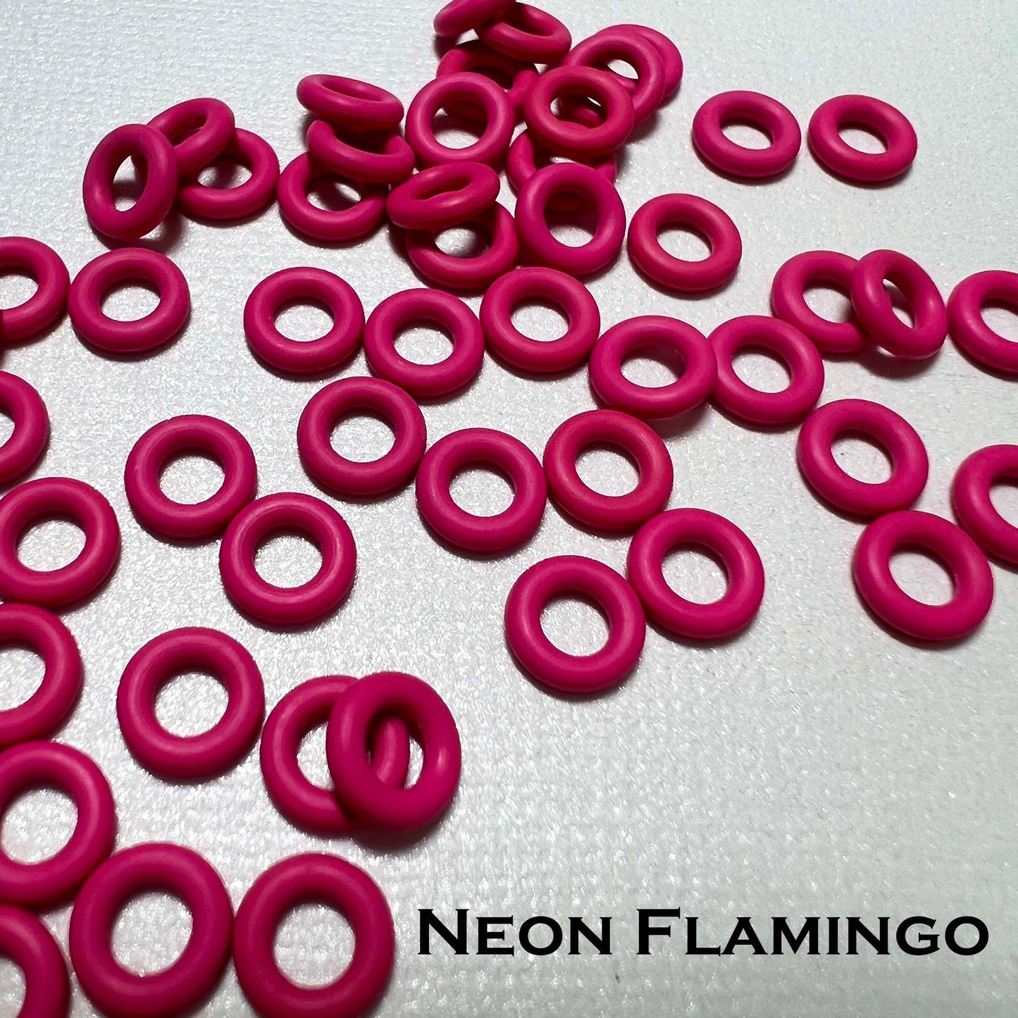 7.25mm Rubber O-Rings (ID: 3.7) - choose color & quantity