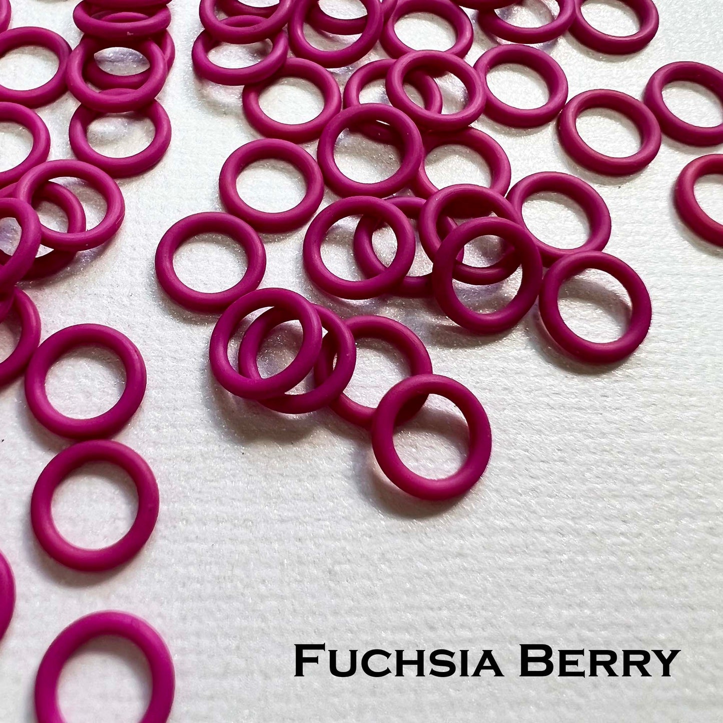 7.4mm Rubber O-Rings (ID: 5mm) - choose color & quantity