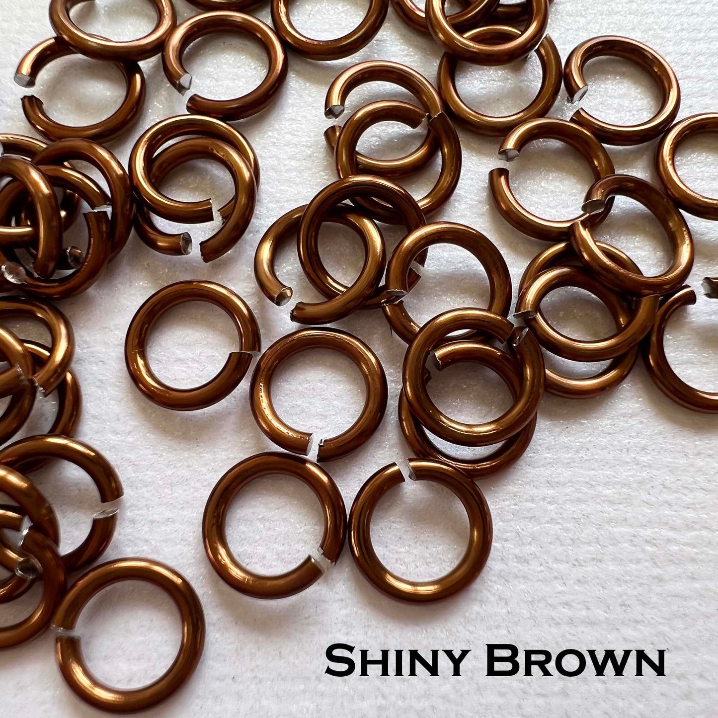18g 5/32" Jump Rings Shiny (SWG) ID: 4.1mm - Choose color & quantity