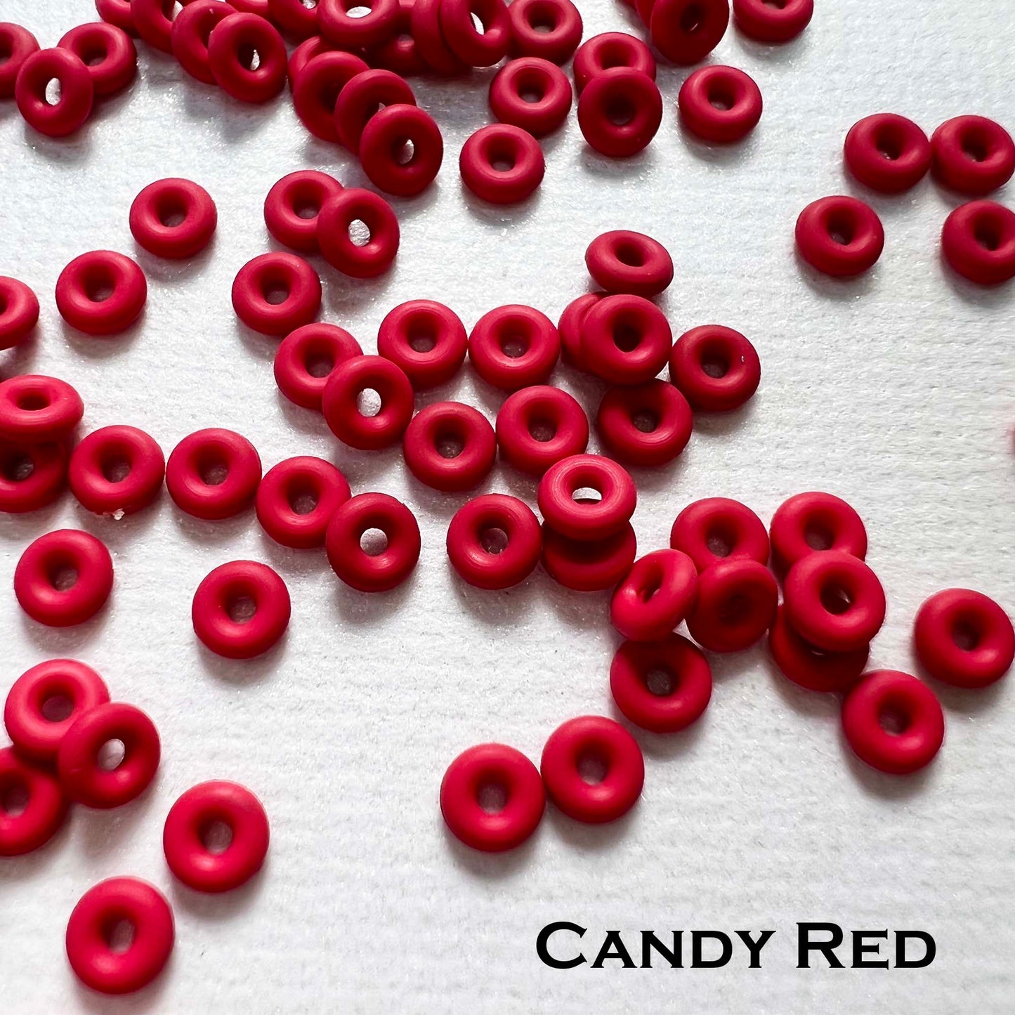 3mm Rubber O-Rings (ID: 1.1mm) - choose color