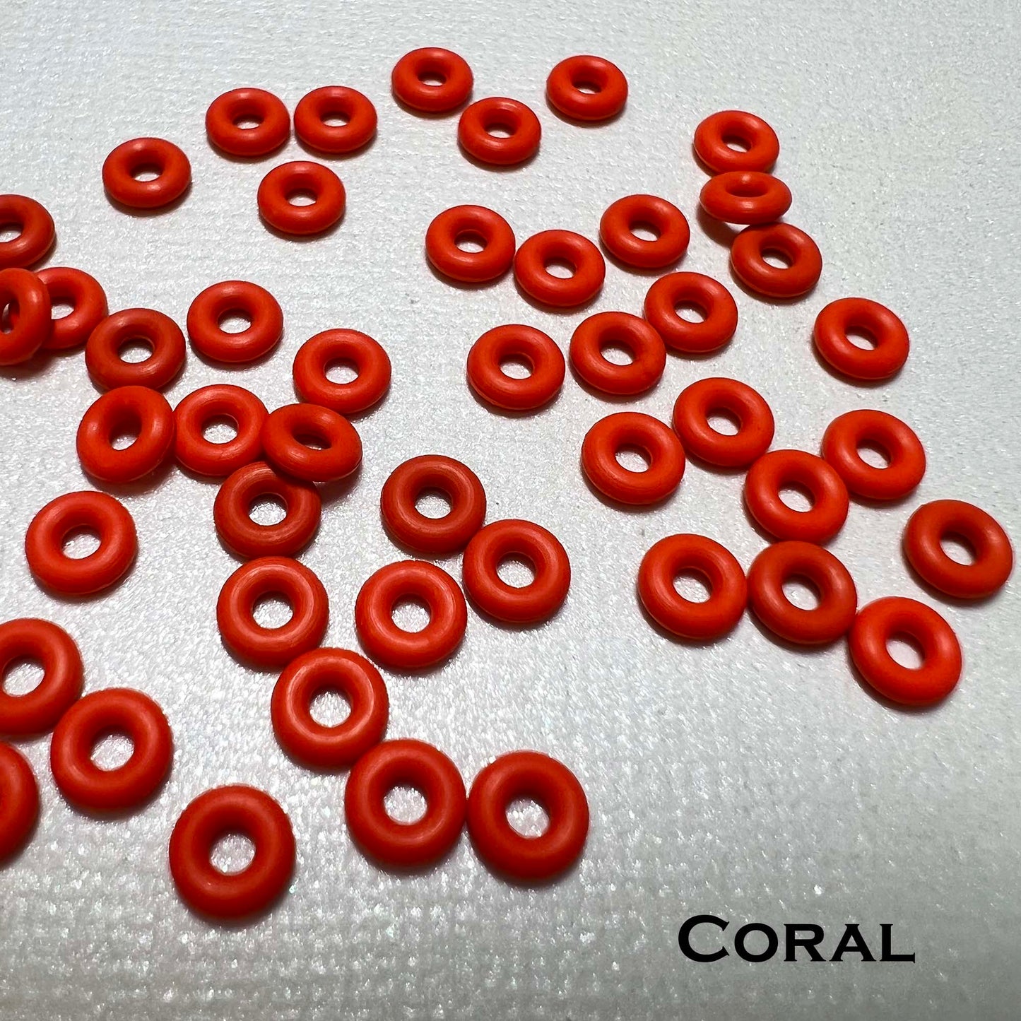 5mm Rubber O-Rings (ID: 2mm)  - choose color & quantity