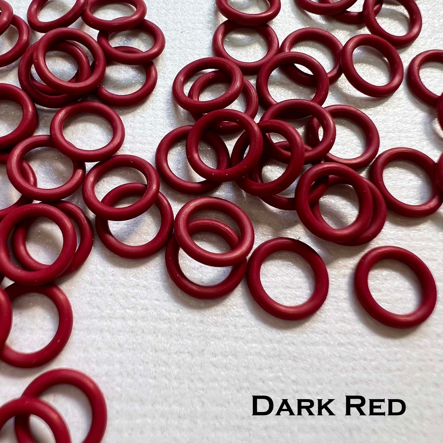 7.4mm Rubber O-Rings (ID: 5mm) - choose color & quantity
