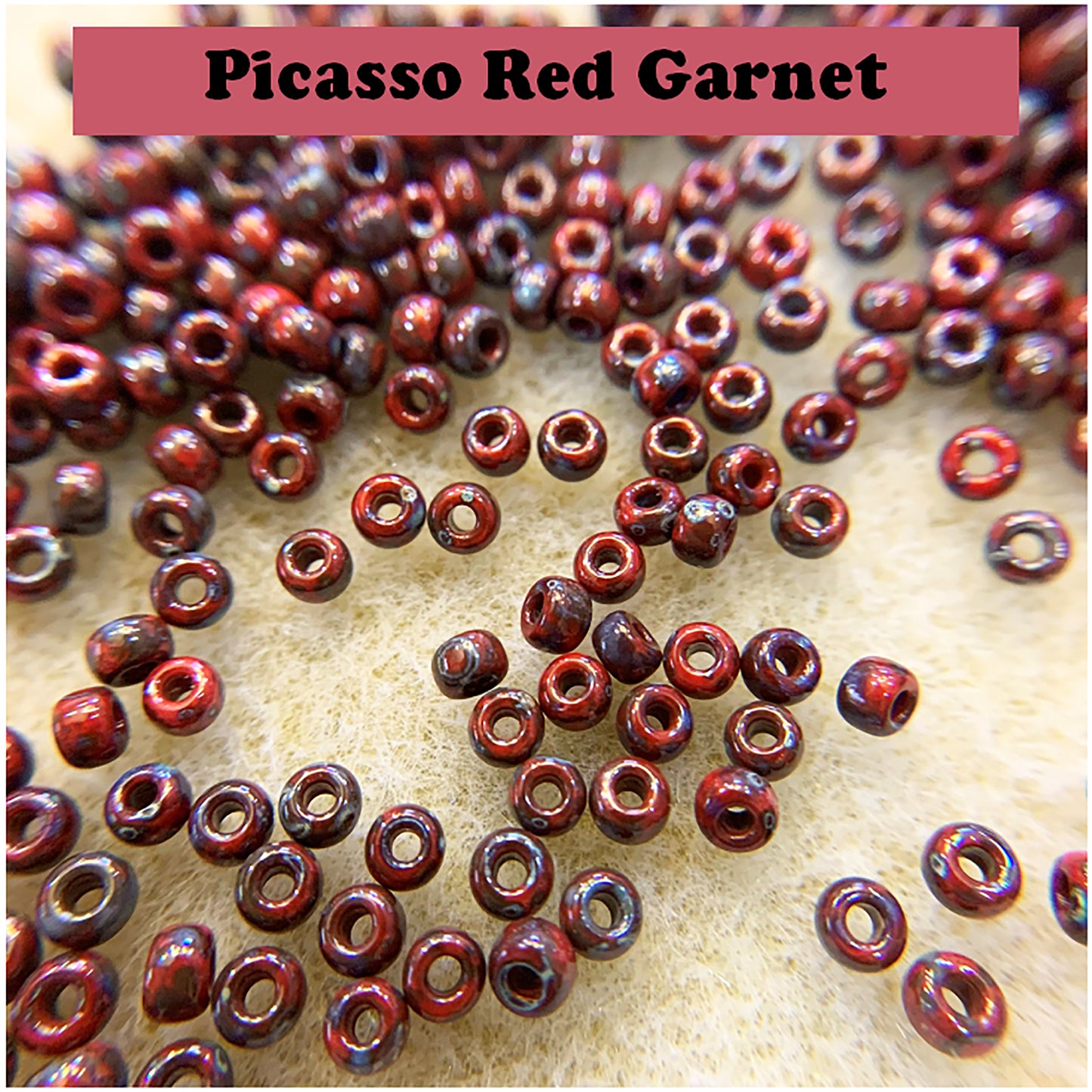 Miyuki Seed Beads 8/0 Picasso Finish