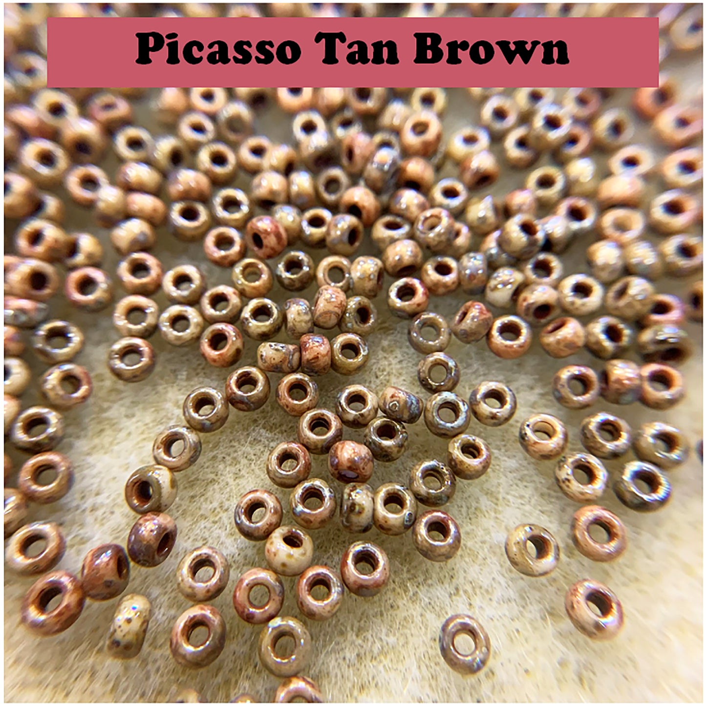 Miyuki Seed Beads 8/0 Picasso Finish