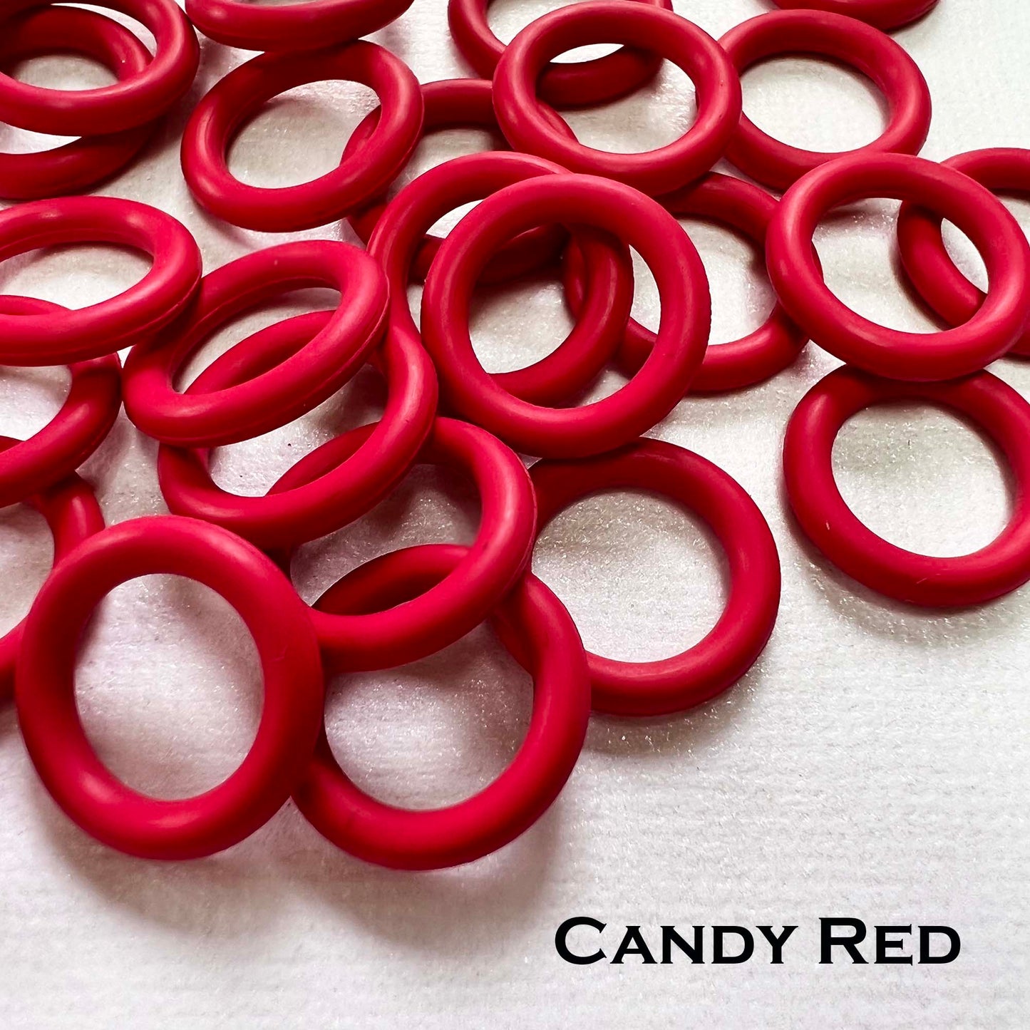 15mm Rubber O-Rings (ID: 10mm) - choose color & quantity