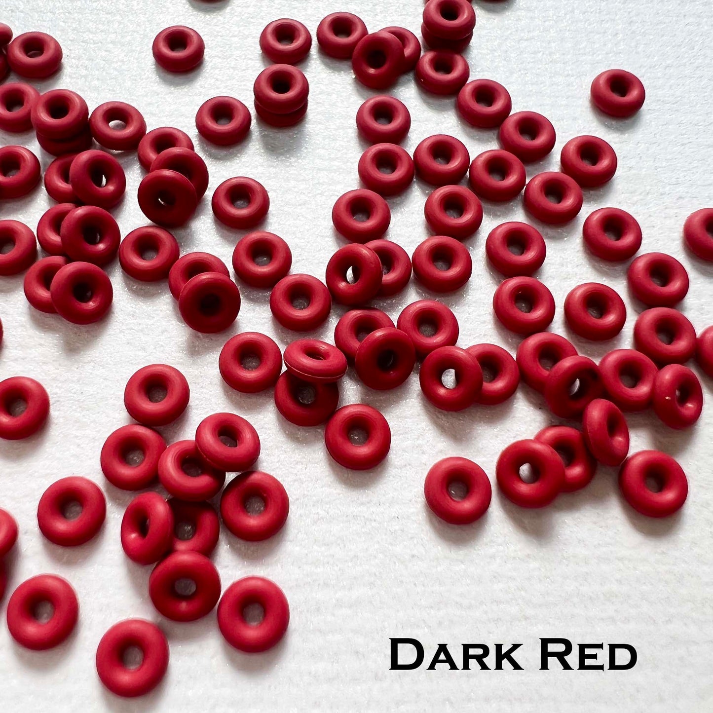 3mm Rubber O-Rings (ID: 1.1mm) - choose color