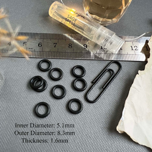 8.3mm O-Rings (ID: 5.1mm) - choose color & quantity