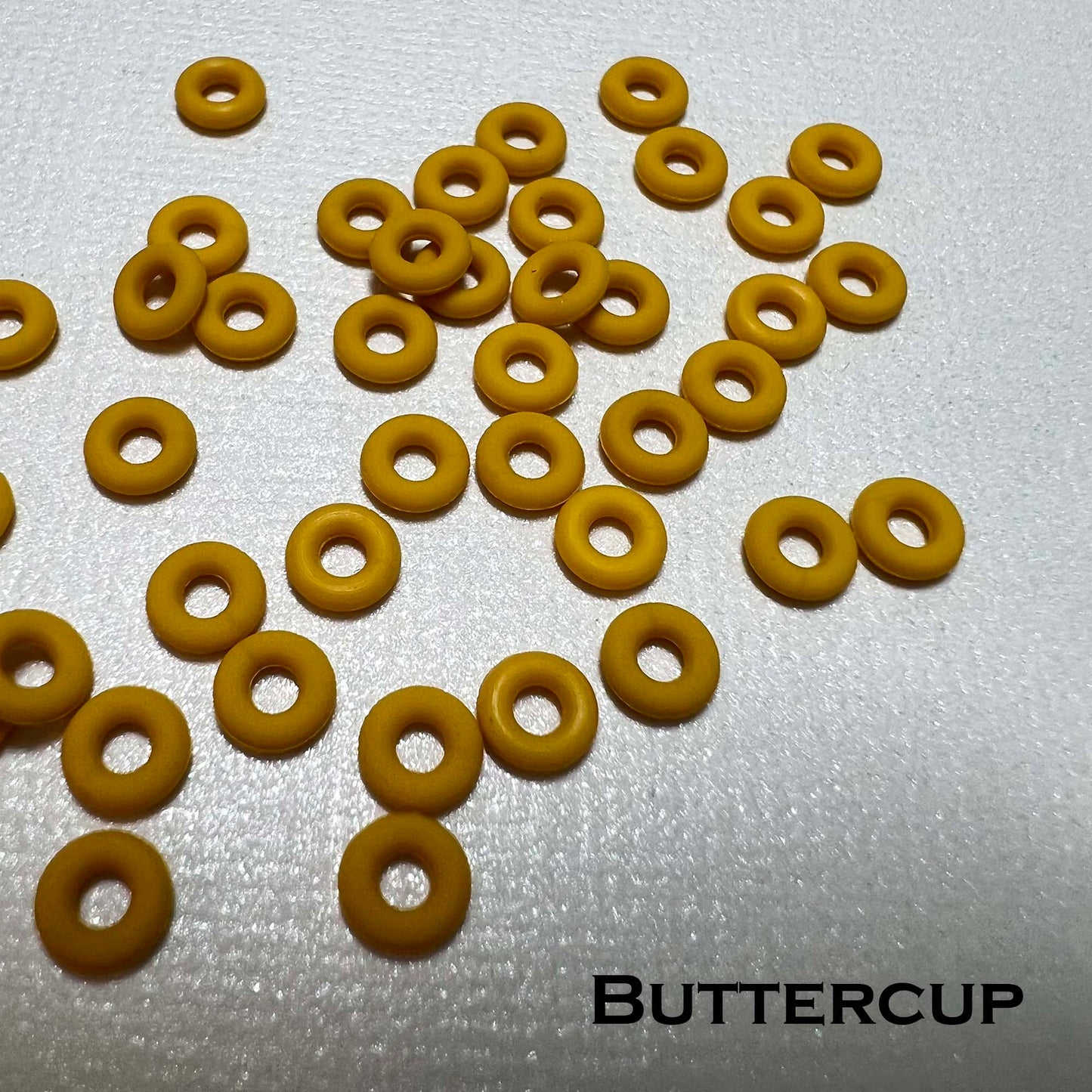 5mm Rubber O-Rings (ID: 2mm)  - choose color & quantity