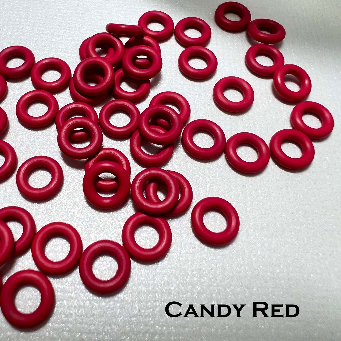 7.25mm Rubber O-Rings (ID: 3.7) - choose color & quantity