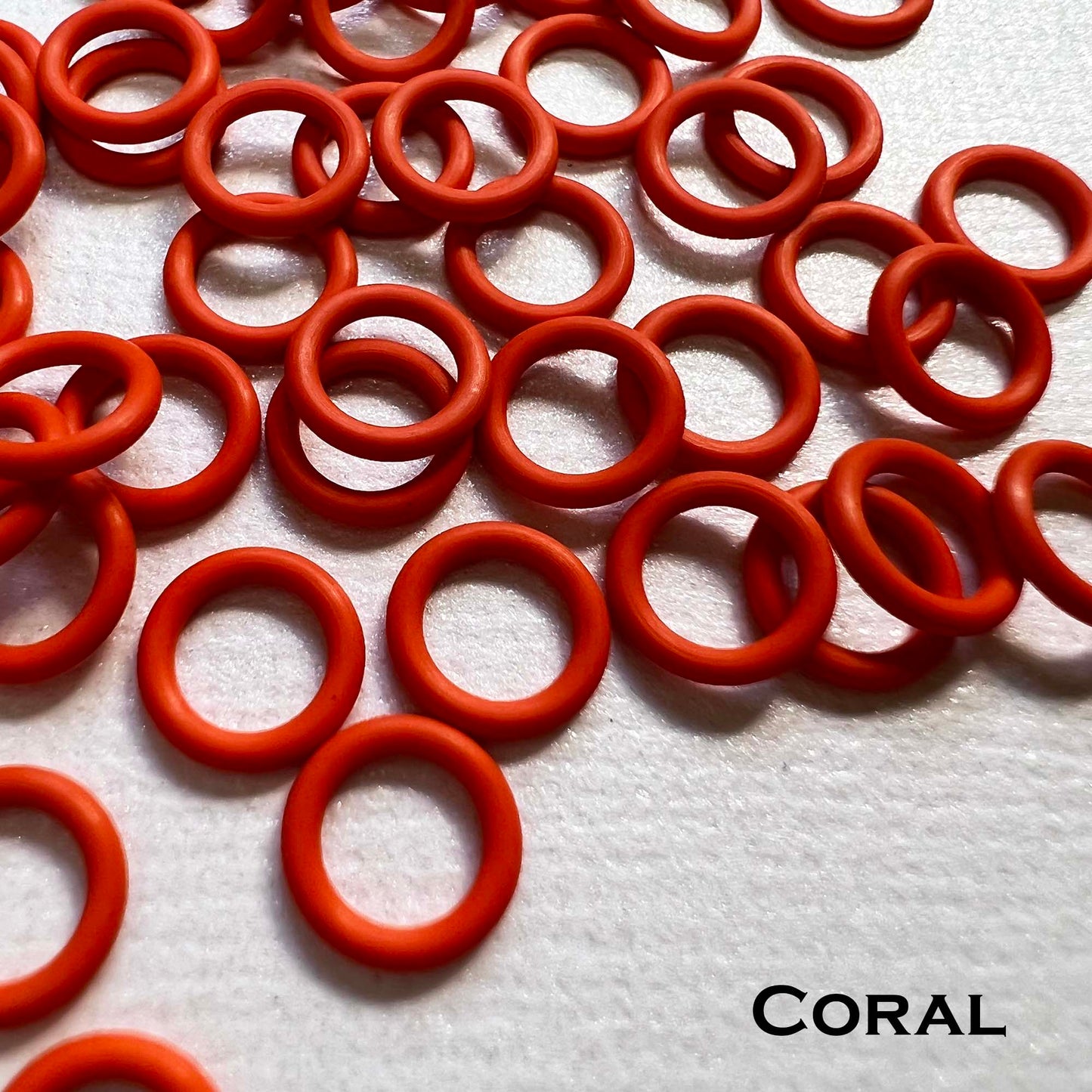 7.4mm Rubber O-Rings (ID: 5mm) - choose color & quantity